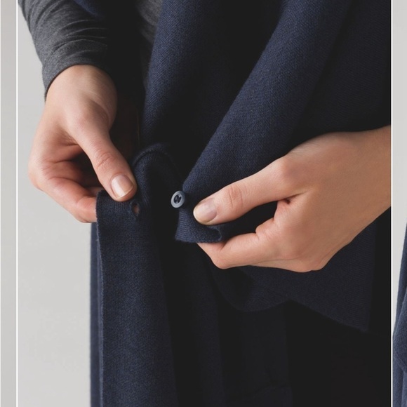 Lululemon After Asana Wrap Heathered Inkwell - Picture 4 of 8